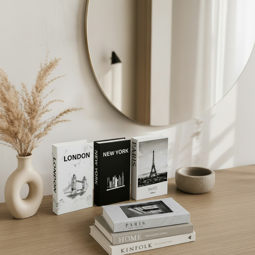 Morandi Decorative Book Box – Luxury Coffee Table Storage Decor