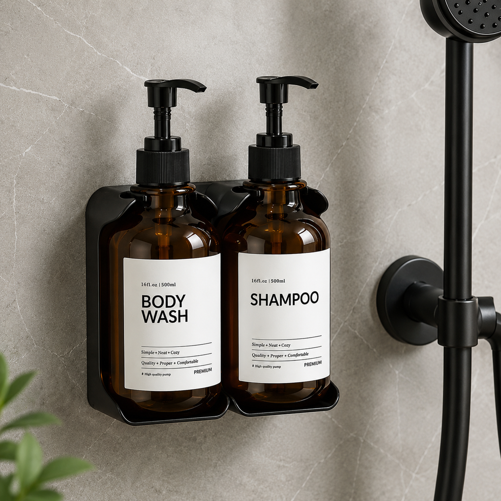 NordicWall™ Wall-Mounted Shower Dispenser Set