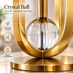 Nordic Luxe Bedside Table Lamp – Elegant Gold & White