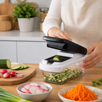 15-in-1 Vegetable Slicer, Dicer & Chopper – Multi-Blade Food Prep Tool