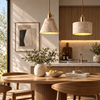 Natural Stone Pendant Light – Modern Scandinavian Ceiling Lamp