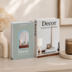 Luxe Decorative Faux Book Box – Minimalist Coffee Table Accent