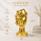 Modern Abstract Face Sculpture – Elegant Resin Home Decor
