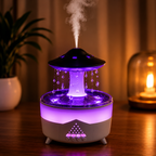 UFO Raindrop Humidifier – LED Aroma Diffuser with Realistic Rain Effect