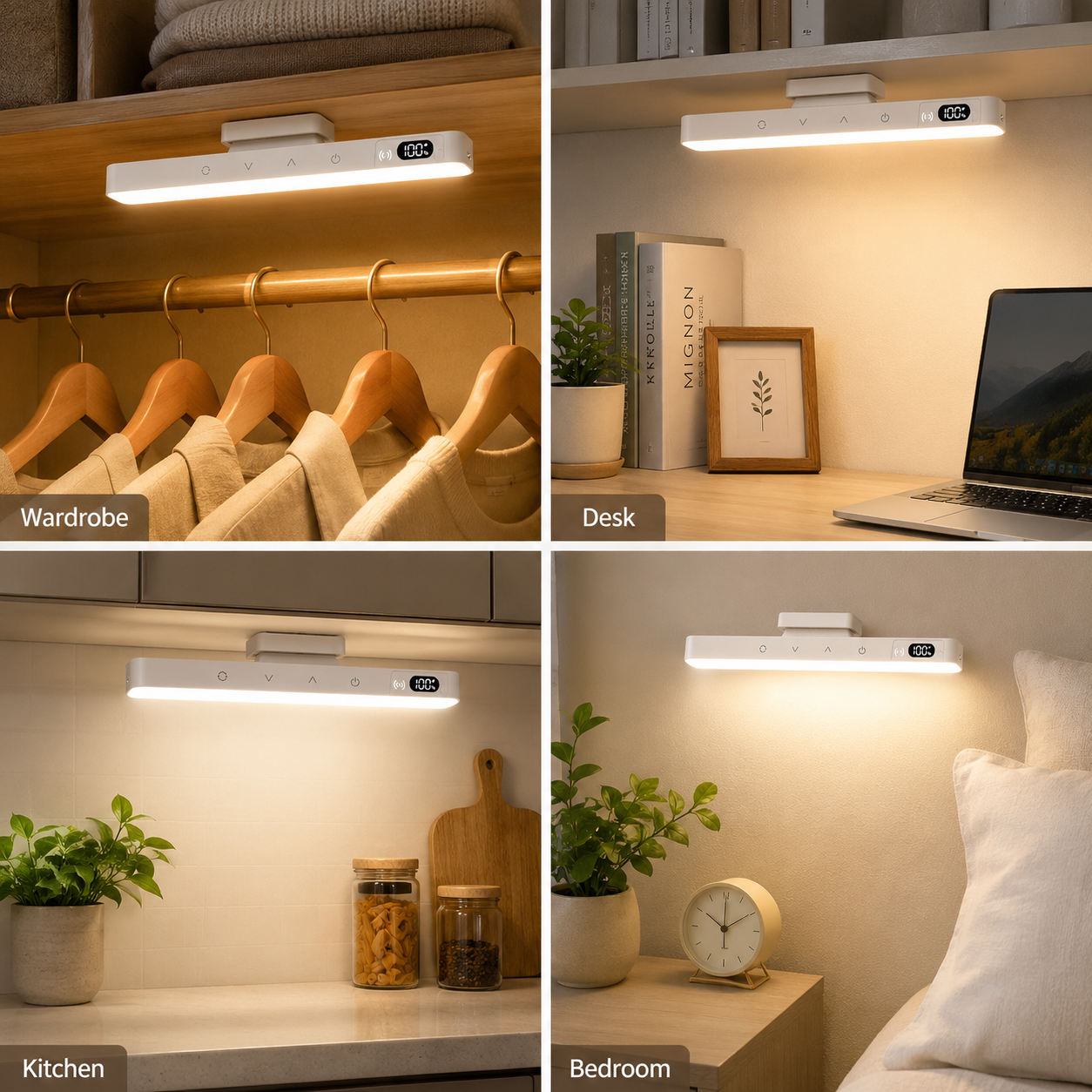 Rechargeable Magnetic LED Table Lamp – Touch Control & Adjustable Light