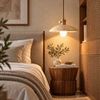 Natural Stone Pendant Light – Modern Scandinavian Ceiling Lamp