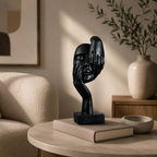Abstract Face Sculpture – Modern Resin Figurine | Warm Haven