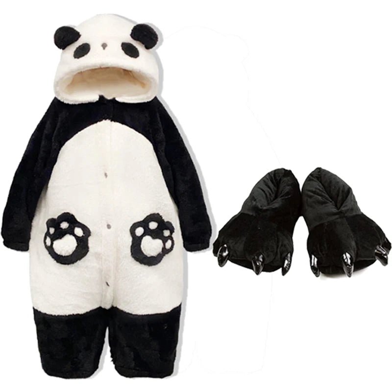 Winter Unisex Panda Kigurumi Onesie