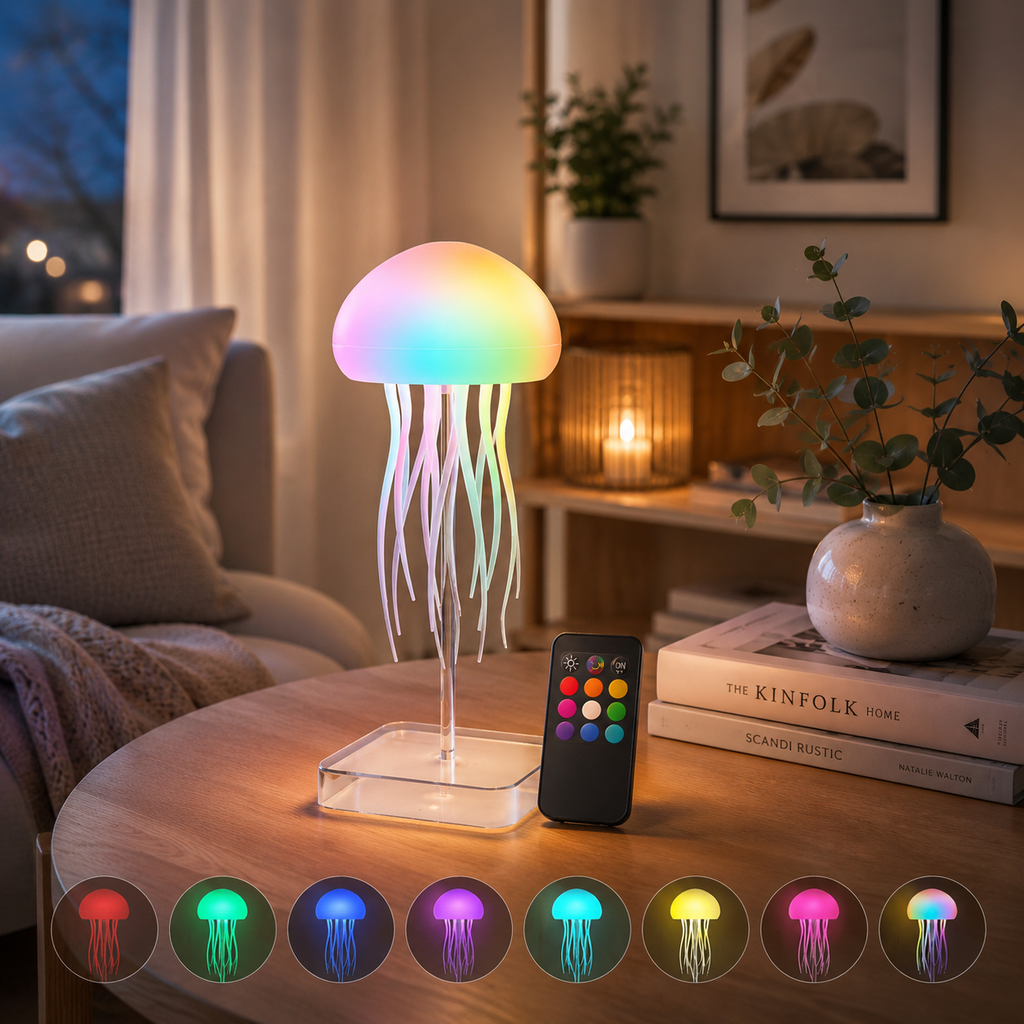 LED Jellyfish Mood Lamp Color