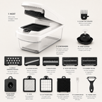 15-in-1 Vegetable Slicer, Dicer & Chopper – Multi-Blade Food Prep Tool