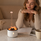 Volcano Flame Humidifier & Aroma Diffuser – Ambient Mist Effect