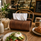 Natural Wood Tissue Box Cover – Rustic Scandinavian Tissue Holder