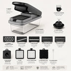 15-in-1 Vegetable Slicer, Dicer & Chopper – Multi-Blade Food Prep Tool