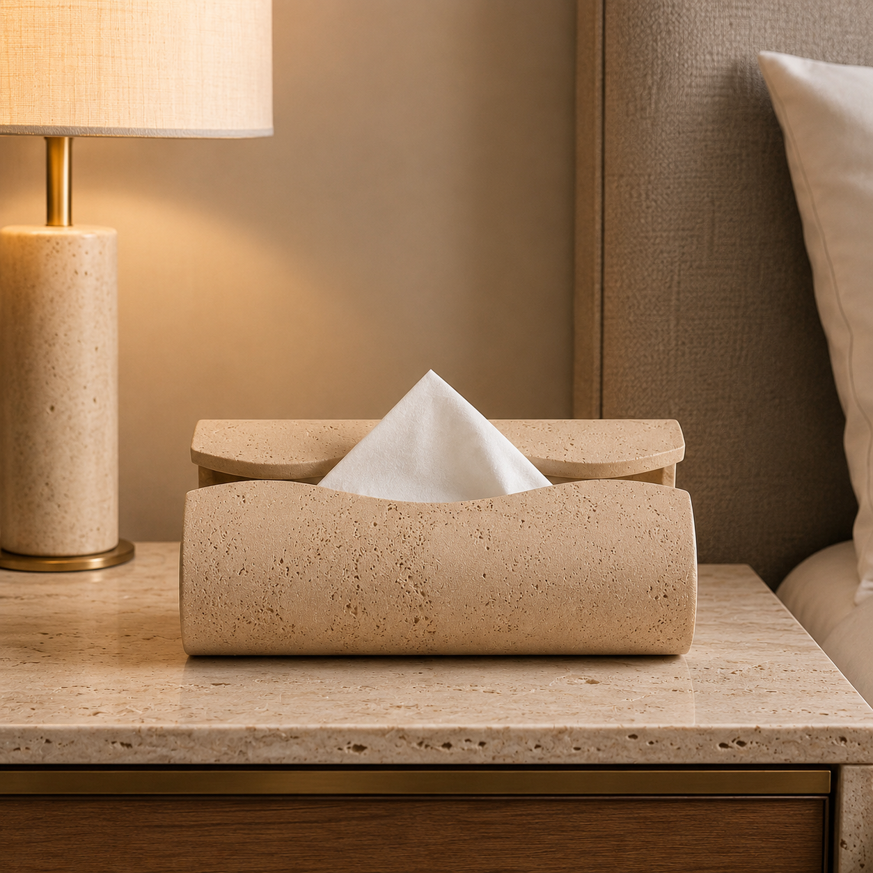 Nordic Sandstone Tissue Box Holder