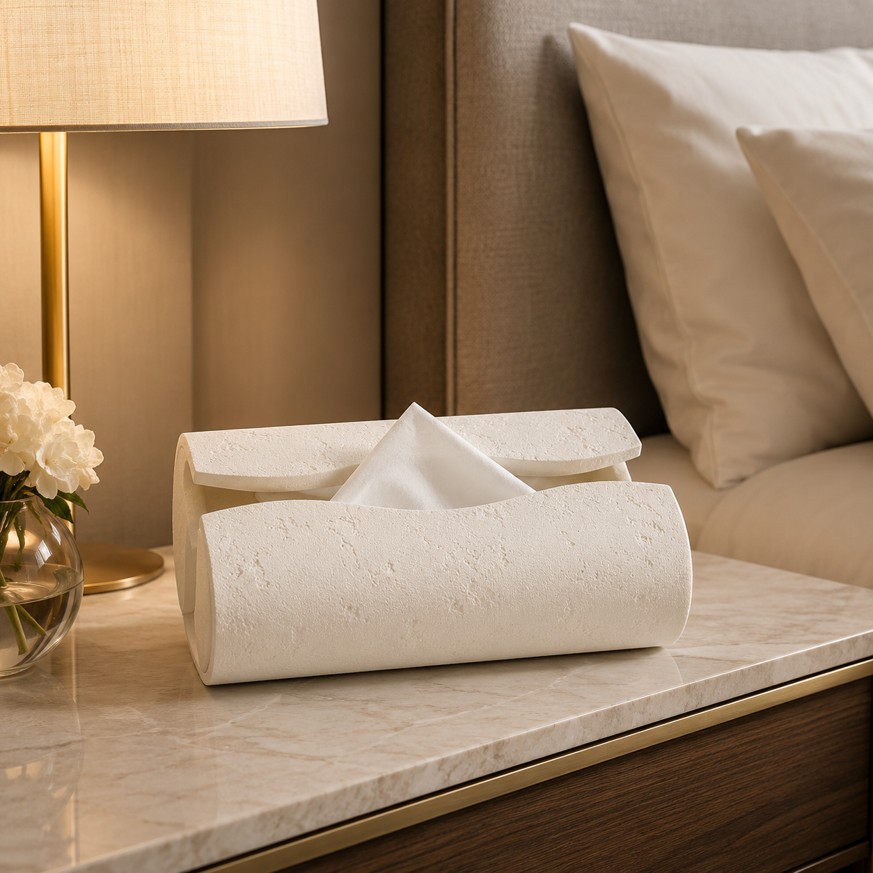 Nordic Sandstone Tissue Box Holder