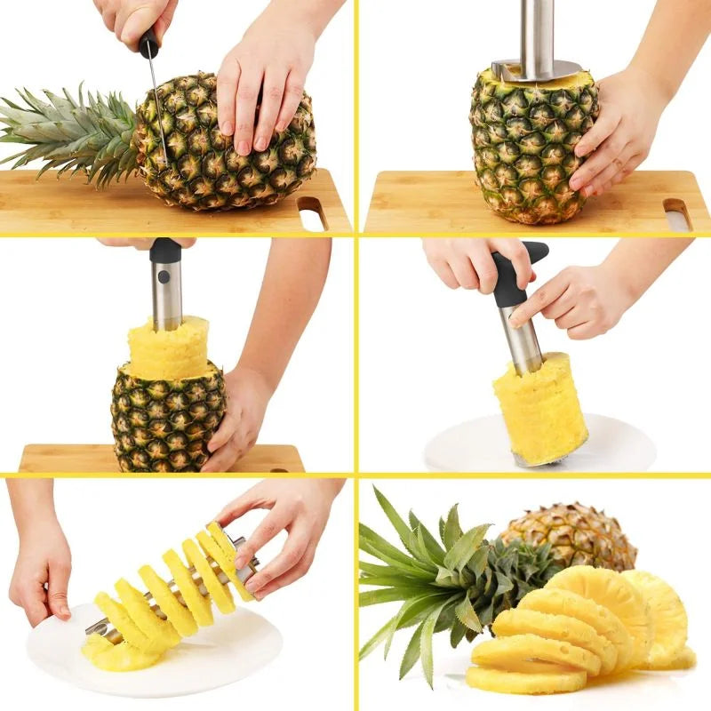 Pineapple Corer & Slicer – Stainless Steel Fruit Cutter | Warm Haven