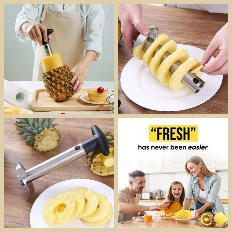 Pineapple Corer & Slicer – Stainless Steel Fruit Cutter | Warm Haven