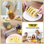 Pineapple Corer & Slicer – Stainless Steel Fruit Cutter | Warm Haven