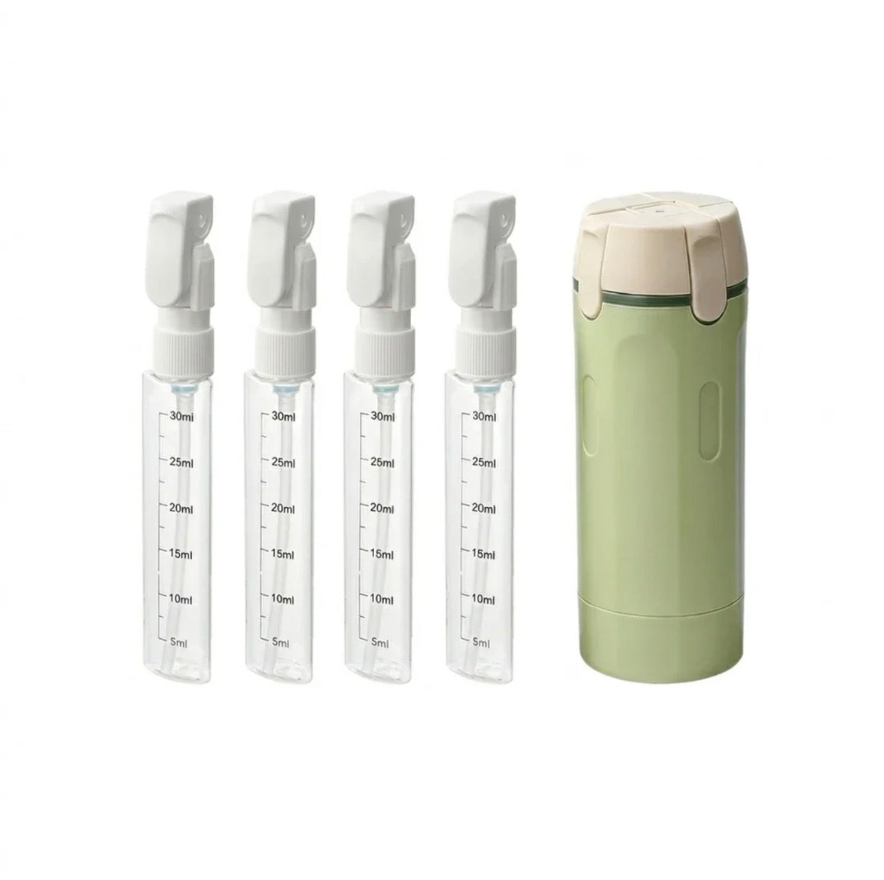 Travel Essentials Refillable Bottle Set — 4-in-1