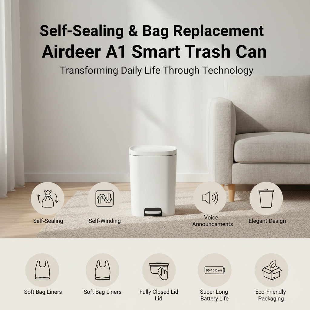 Smart Touchless Trash Can – 15L
