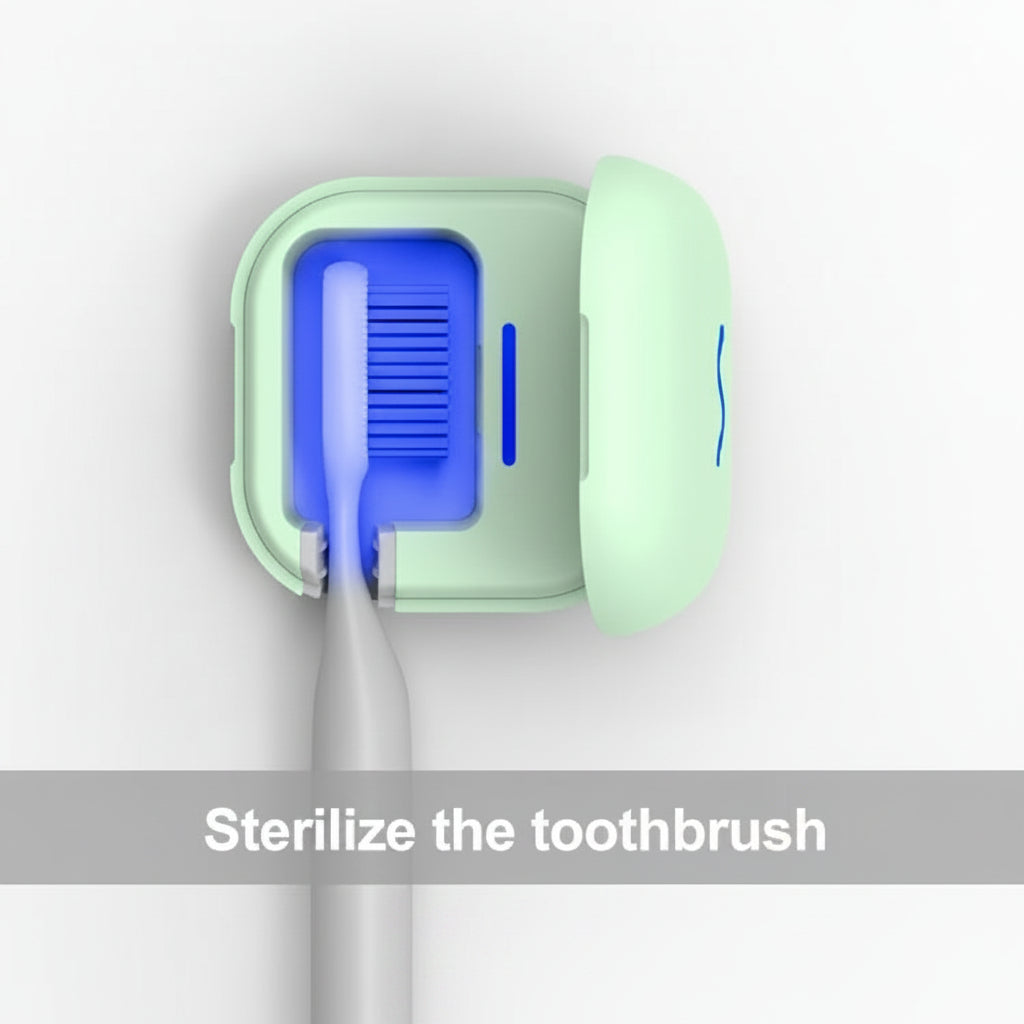 Portable UV Toothbrush Sterilizer – Rechargeable Travel Sanitizing Case