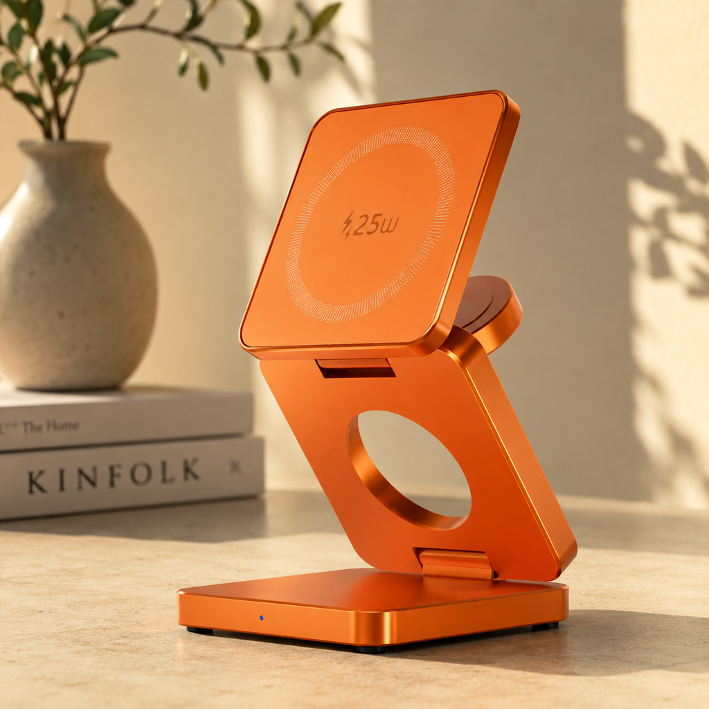 3-in-1 Foldable Wireless Charging Station for Apple Devices