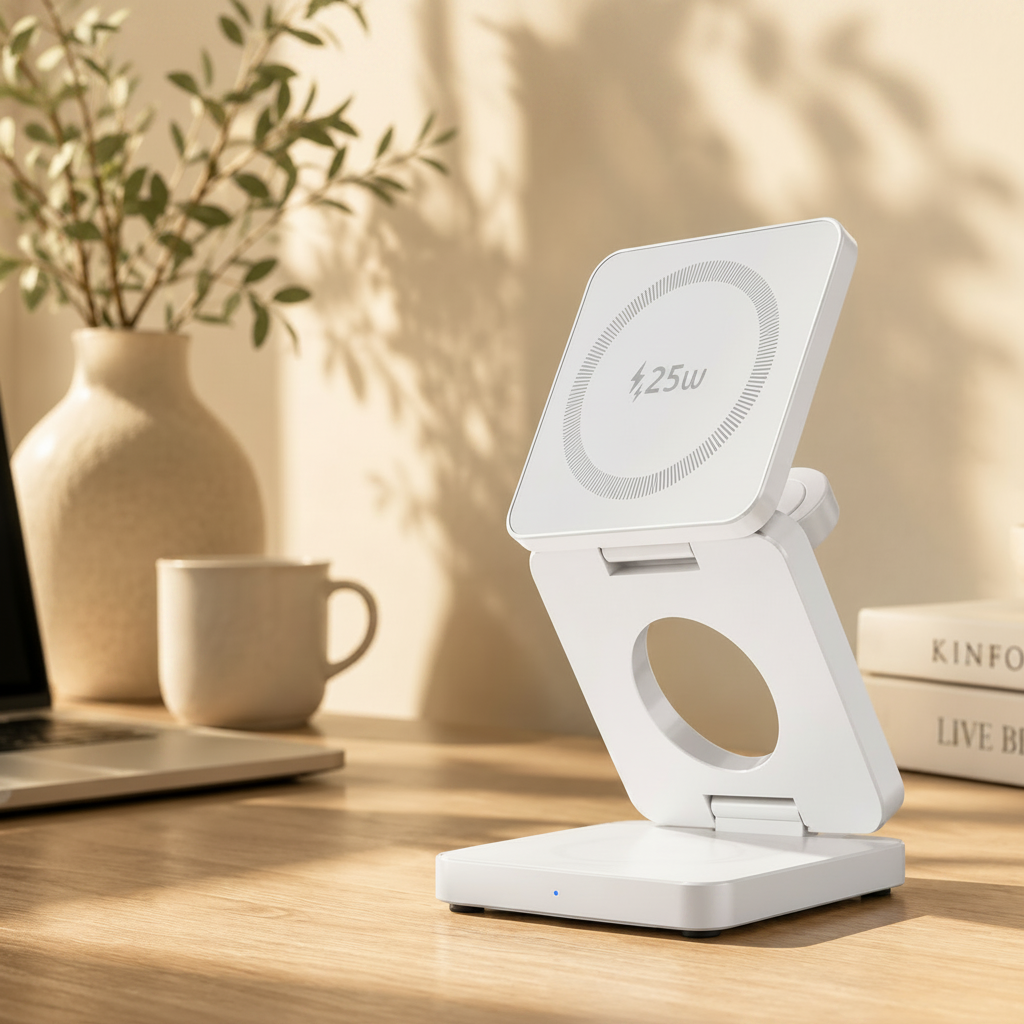 3-in-1 Foldable Wireless Charging Station for Apple Devices