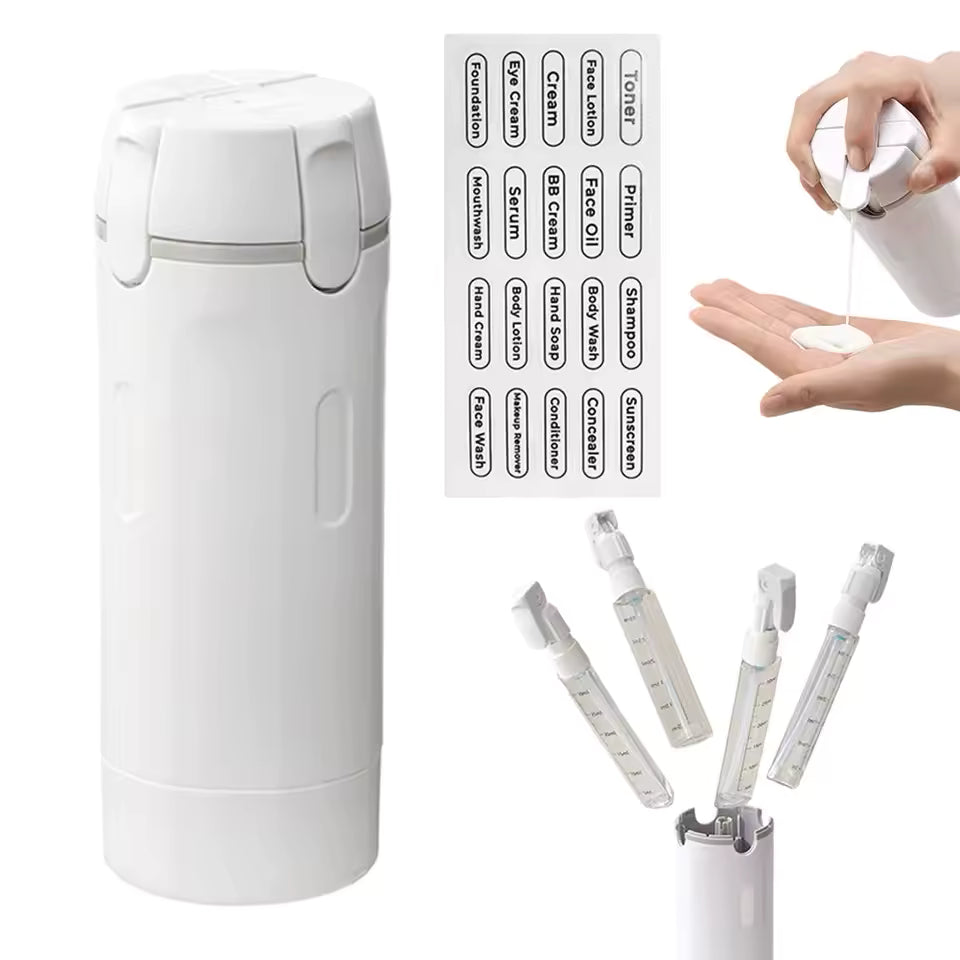 Travel Essentials Refillable Bottle Set — 4-in-1