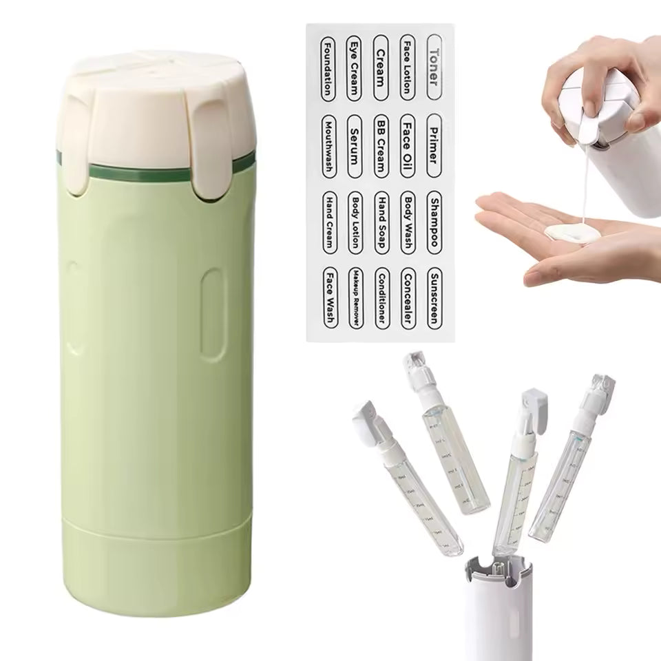 Travel Essentials Refillable Bottle Set — 4-in-1