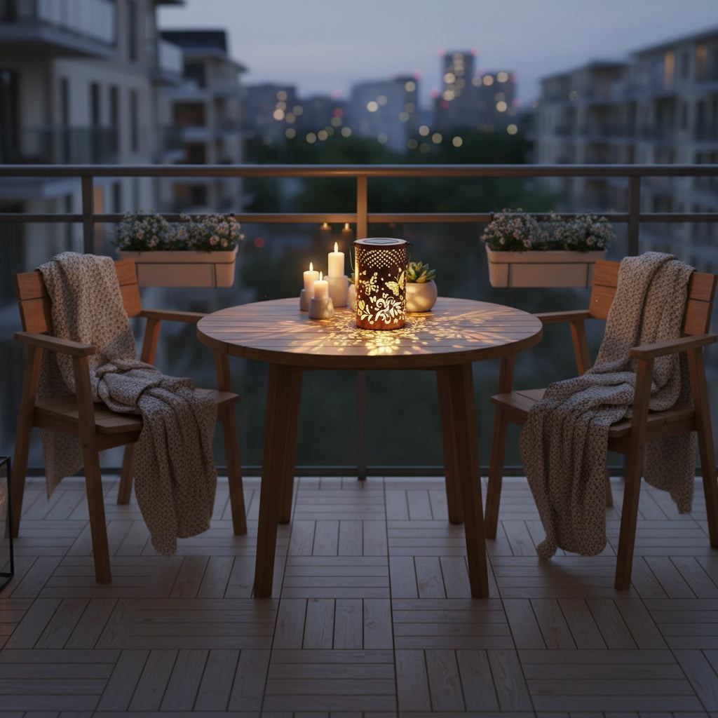 Vintage Solar Hanging Lantern – Waterproof Garden & Balcony Light