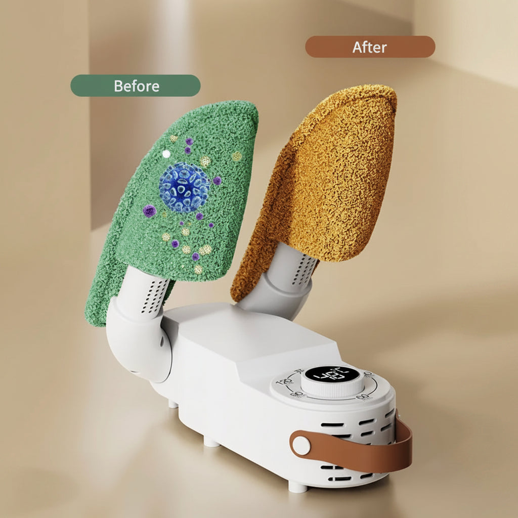 FoldDry™ Smart Shoe Dryer & Deodorizer | Fast Heat UV Shoe Care