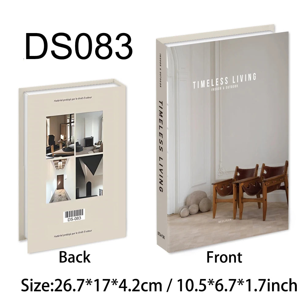 Luxe Decorative Faux Book Box – Minimalist Coffee Table Accent