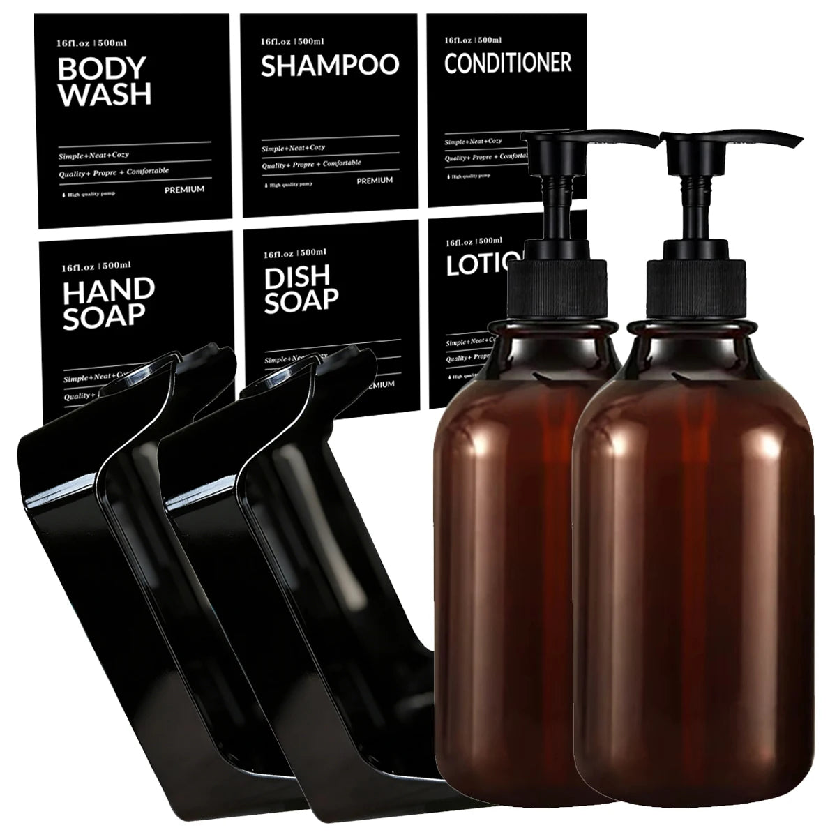 NordicWall™ Wall-Mounted Shower Dispenser Set