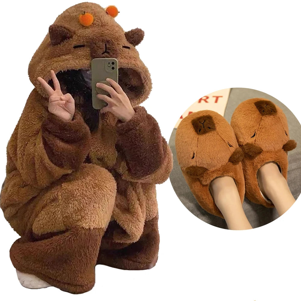 Winter Capybara Cosplay Costume