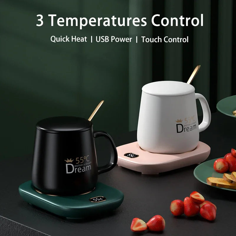 USB Coffee Mug Warmer 3 Temperature Settings