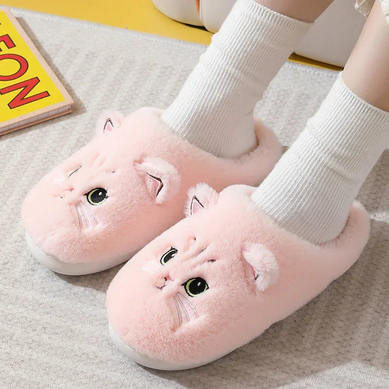 Women's Winter Home Cat Slippers