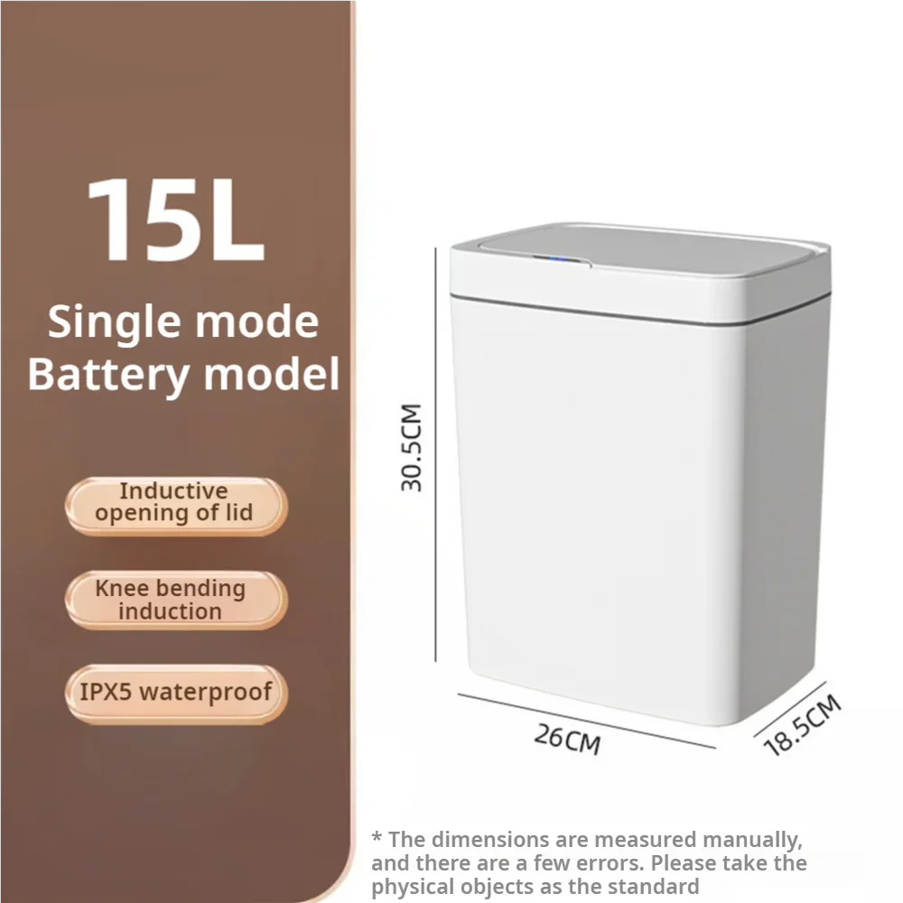 Smart Touchless Trash Can – 15L