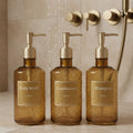 3-Piece Shower Soap Dispenser Set – Shampoo, Conditioner & Body Wash