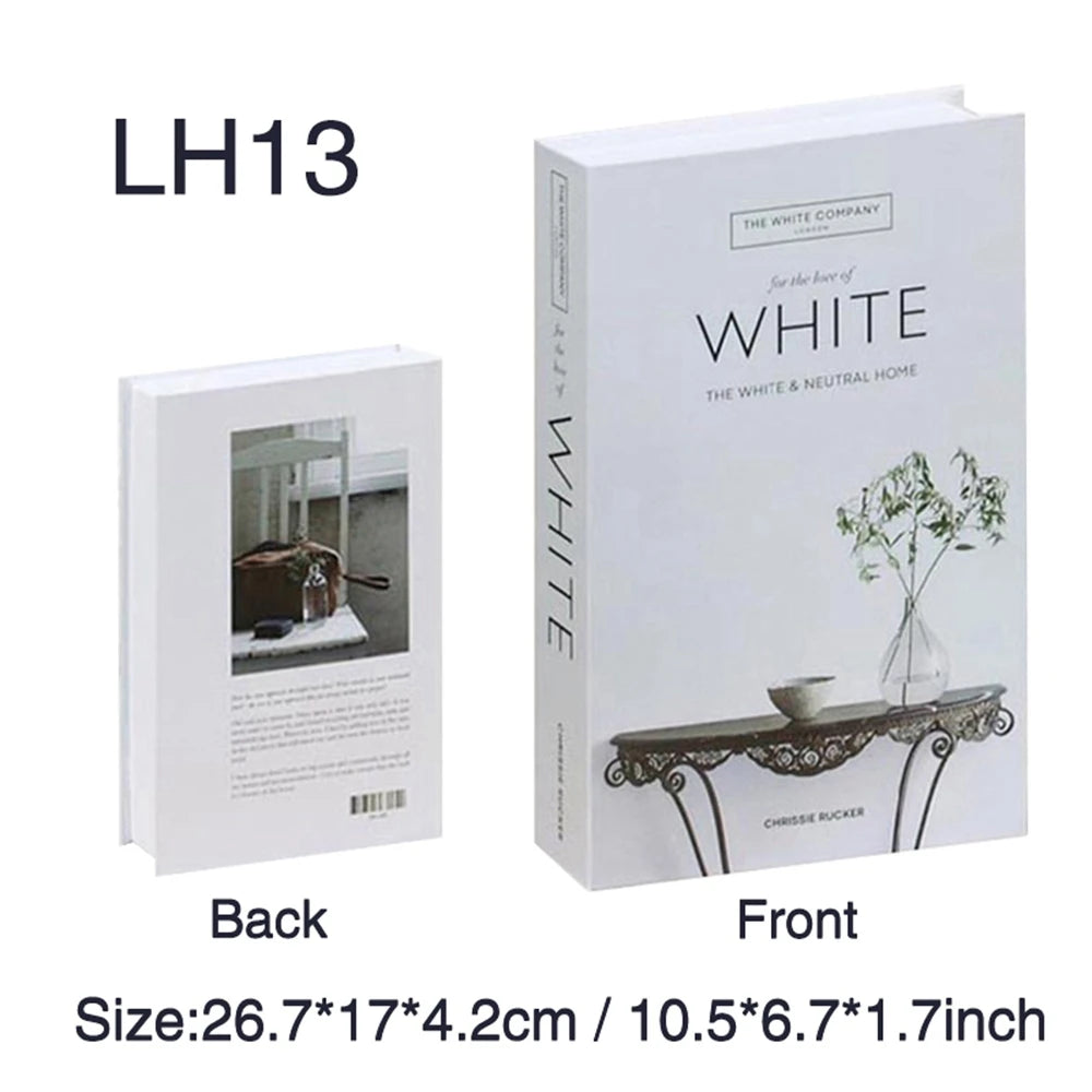 Luxe Decorative Faux Book Box – Minimalist Coffee Table Accent