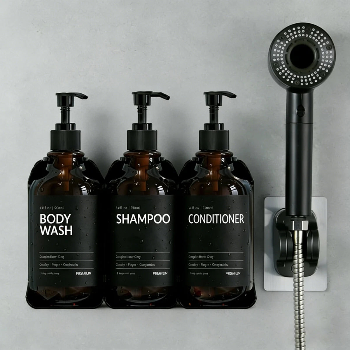 NordicWall™ Wall-Mounted Shower Dispenser Set