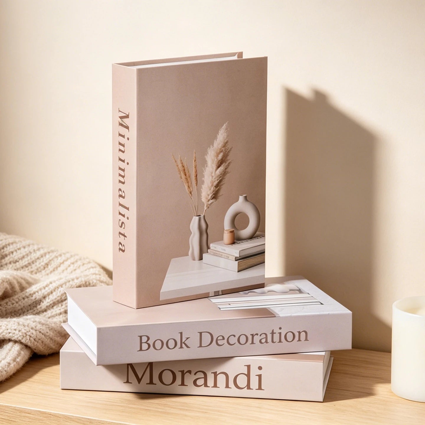 Morandi Decorative Book Box – Luxury Coffee Table Storage Decor