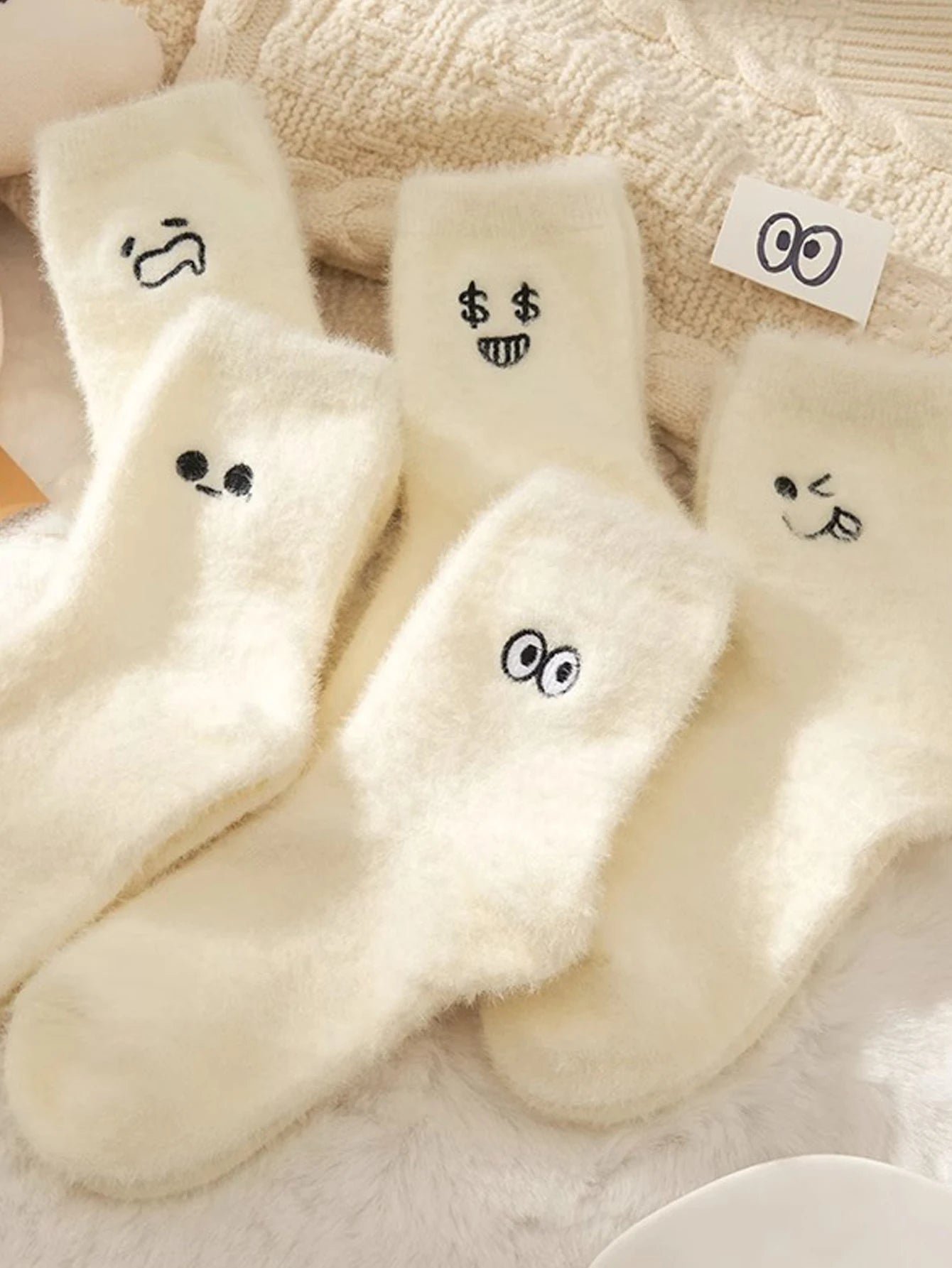 Women's Non-Slip Plush Knitted Socks