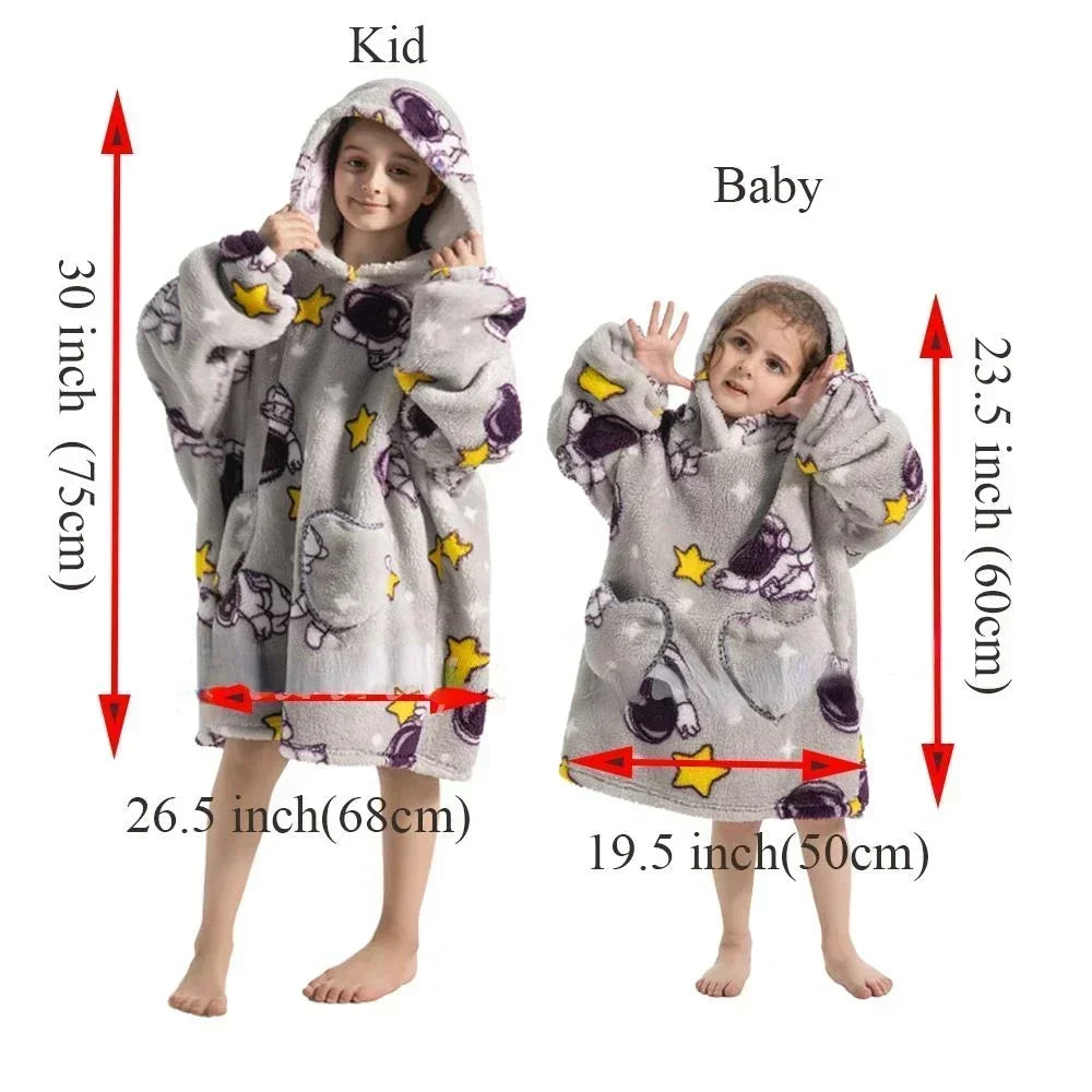 Sherpa Blanket Plush Flannel Sweatshirt