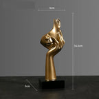 Abstract Face Sculpture – Modern Resin Figurine | Warm Haven