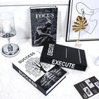 Luxe Decorative Faux Book Box – Minimalist Coffee Table Accent