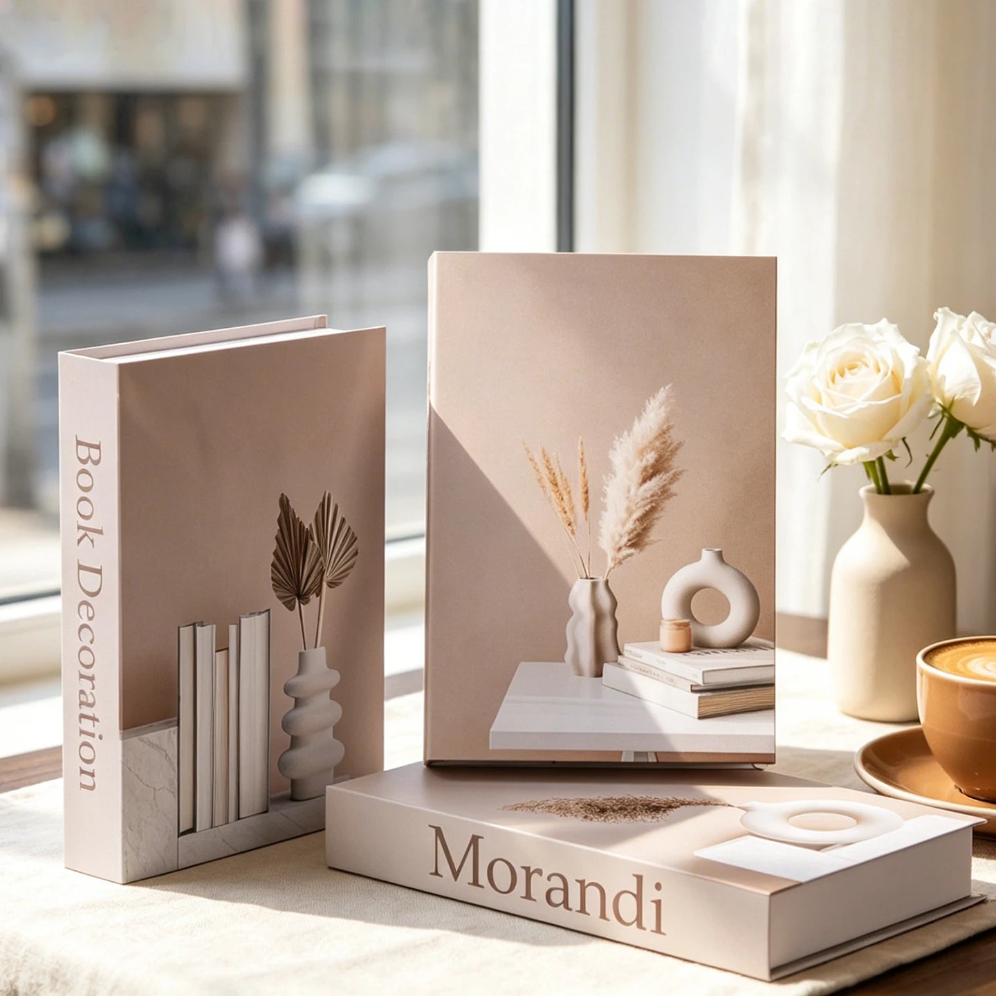 Morandi Decorative Book Box – Luxury Coffee Table Storage Decor