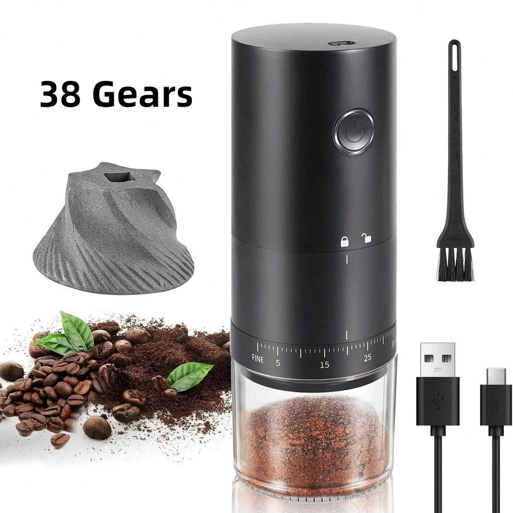 Portable Electric Coffee Grinder – 38 Adjustable Grind Settings | Warm Haven