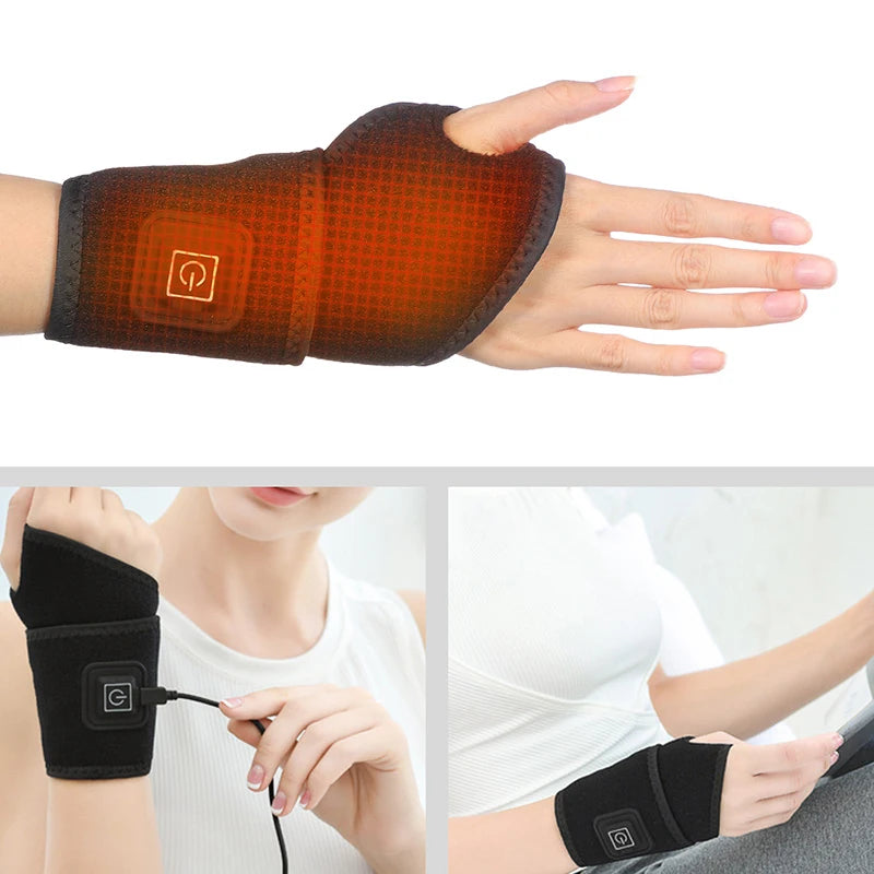 Adjustable Electrically Heated Wrist Support Sleeve