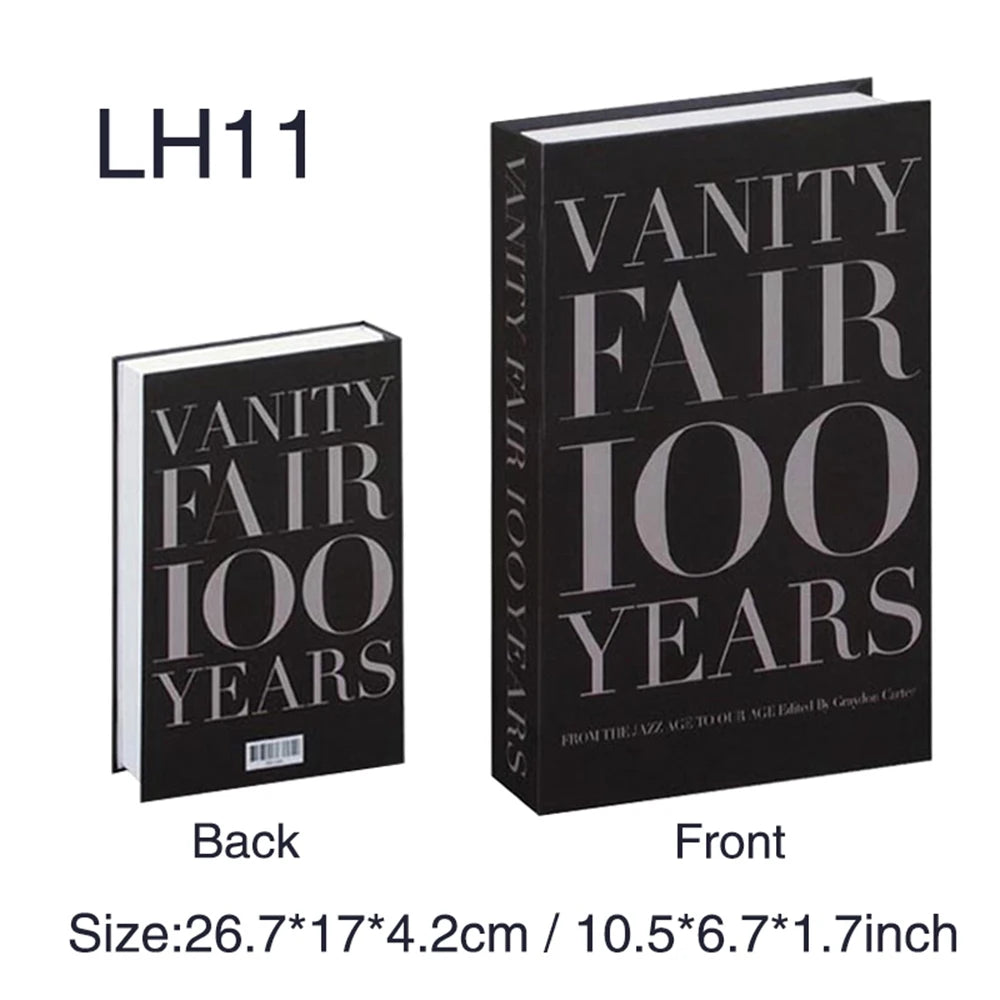 Luxe Decorative Faux Book Box – Minimalist Coffee Table Accent