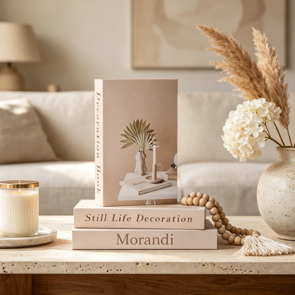 Morandi Decorative Book Box – Luxury Coffee Table Storage Decor